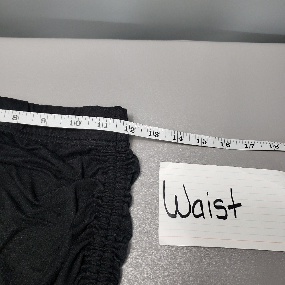 almost famous solid black ruched side skirt women's size small - Picture 6 of 9